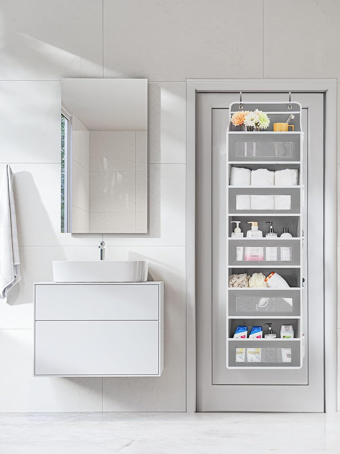 Setara Nav™ 5-Shelf Over the Door Hanging Storage Organizer