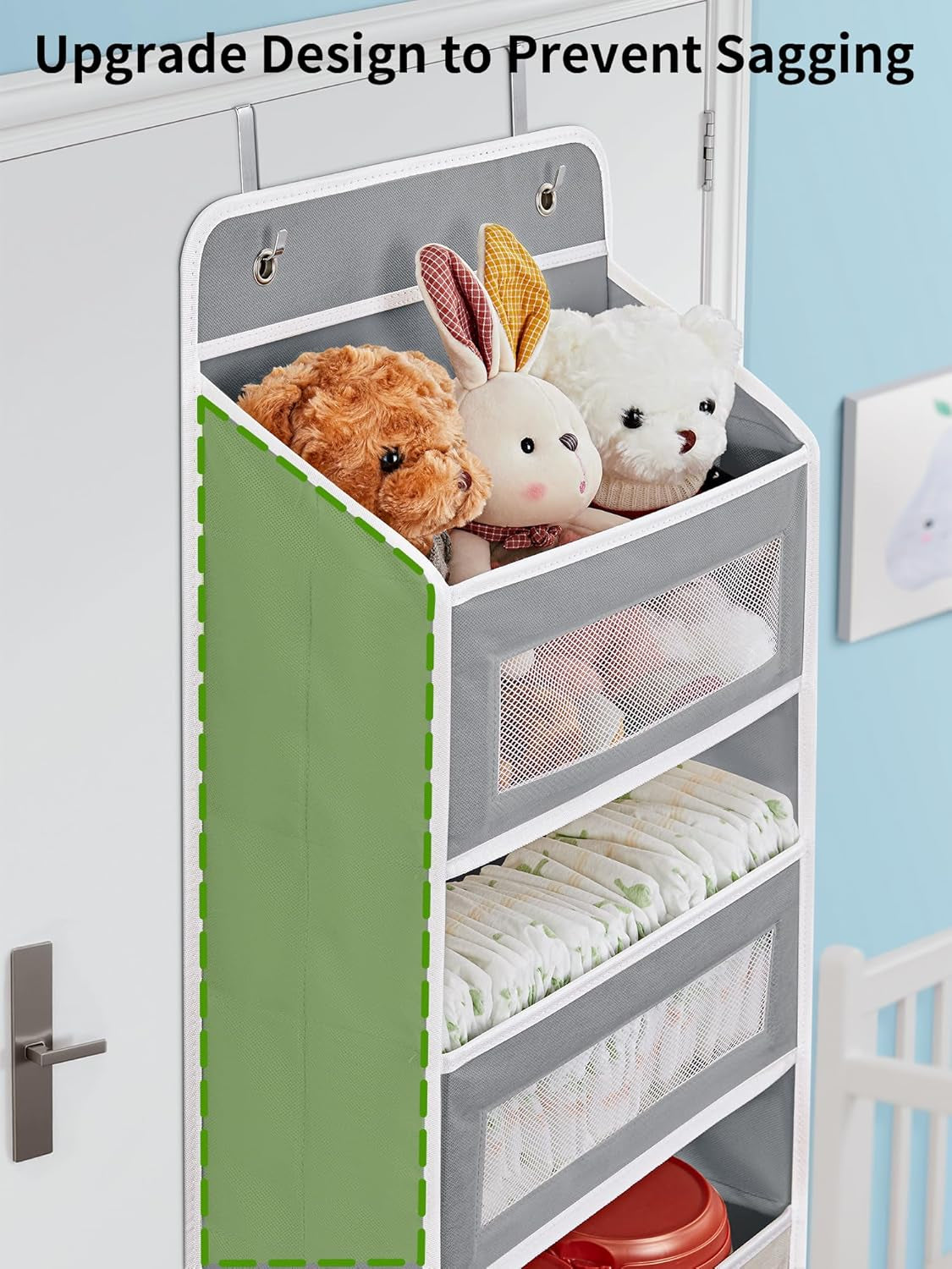 Setara Nav™ 5-Shelf Over the Door Hanging Storage Organizer