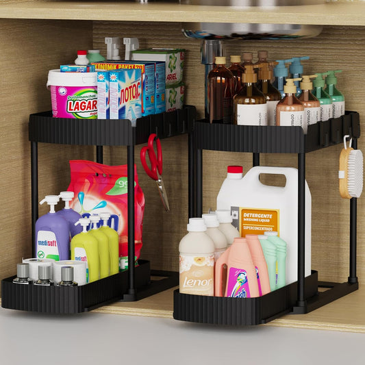 Setara Nav™ 2-Pack Multi-Purpose Under-Sink Pull-Out Storage Organizers